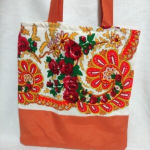 Bolsa totebag pañoleta blanca gorda